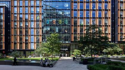 La sede de Google en Londres está muy cerca de la estación de King's Cross.