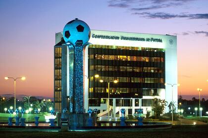 La sede de la Conmebol en Luque, en las afueras de Asunción del Paraguay.