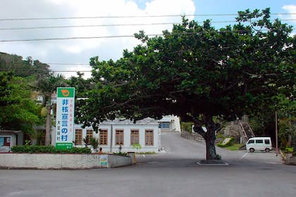 La sede del gobierno local de Ogimi, en la isla de Okinawa