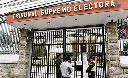 La sede del Tribunal Supremo Electoral en La Paz.