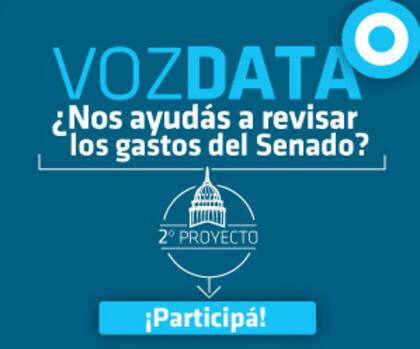 La segunda edición de VozData permitirá revisar más de 3000 documentos correspondientes a los gastos del Senado durante el 2013