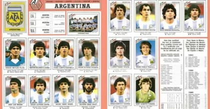 La segunda estrella de la selección argentina tuvo tres ausencias en el álbum