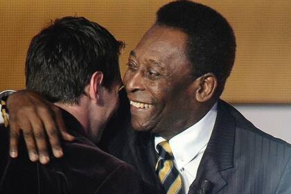 La segunda foto que posteó Lionel Messi para despedir a Pelé también corresponde a la ceremonia del Balón de Oro 2012