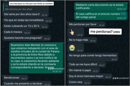 La segunda parte donde el estafador cae en la trampa y pide perdón
