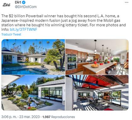 La segunda residencia de Edwin Castro costó US$4 millones y está cerca de la estación de gasolina donde compró el boleto ganador de Powerball