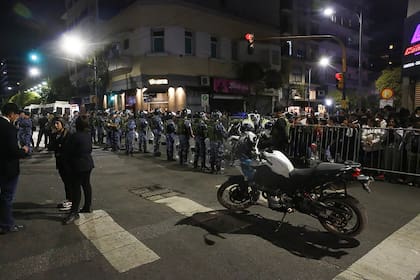 La seguridad reforzada por la presencia de Milei