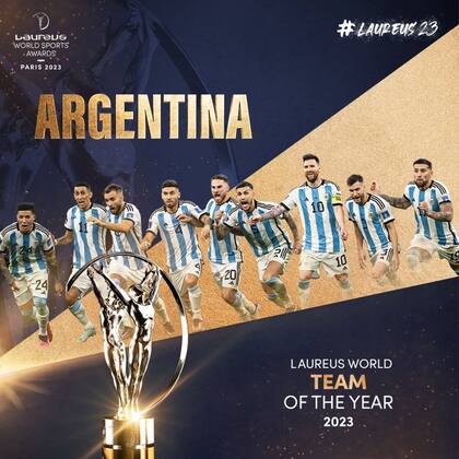La selección argentina, el equipo del año, según la Academia Laureus