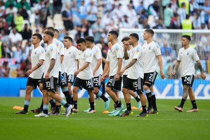 La Selección Argentina en el campo de juego