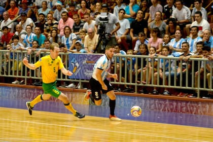 La selección argentina, en el partido contra Australia
