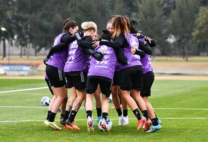 La selección argentina femenina entrenó en el predio de la AFA en Ezeiza de cara a la Copa América