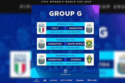 La selección argentina jugará tres partidos (Foto Instagram @afaseleccionfemenina)