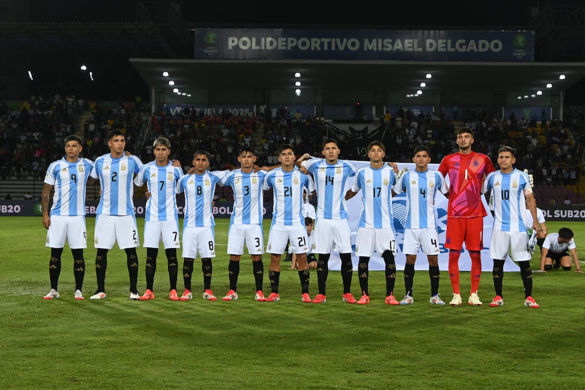 Así quedó el Hexagonal Final del Sudamericano Sub 20, con la selección argentina