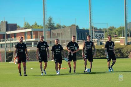 La selección de la Argentina preparó el juego en Bilbao.