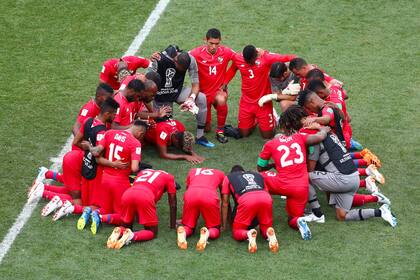 La selección de Panamá celebró el gol del 1-6 como si fuera una victoria