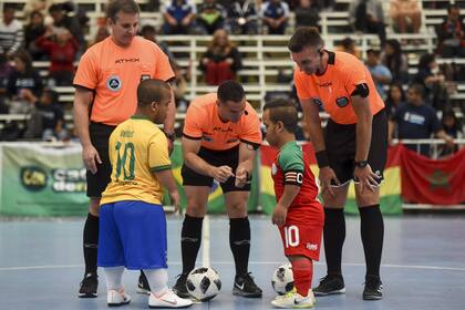 La selección de talla baja de Brasil en el sorteo contra Marruecos