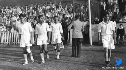 La selección India en los Juegos Olímpicos de Londres de 1948