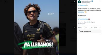 La Selección Mexicana ya se encuentra en EE.UU. para disputar su encuentro. Foto: X