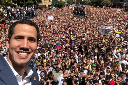 La selfie de Guaidó