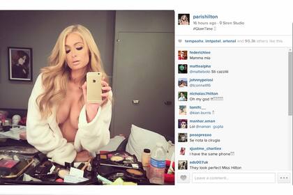 La selfie hot de Paris Hilton