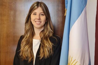 La senadora chubutense Andrea Cristina, cuya firma completó el dictamen de la reforma fiscal