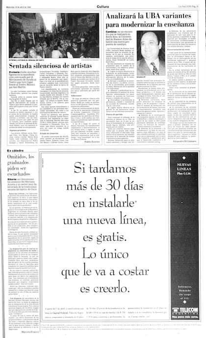 La sentada en la puerta del San Martín en la crónica de LA NACION