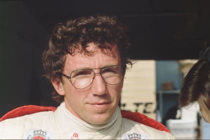 La serenidad que transmitía Rolf Stommelen. Murió a los 39 años, en un accidente