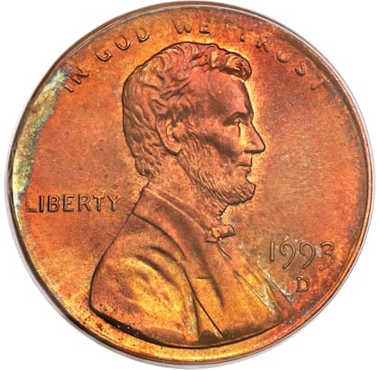 La serie Lincoln se comenzó a emitir en 1909, pero la edición de 1993 presenta un error que la hace valiosa