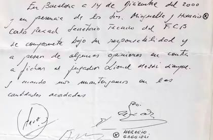 La servilleta que convirtió a Lionel Messi en jugador de Barcelona con solo 13 años será subastada