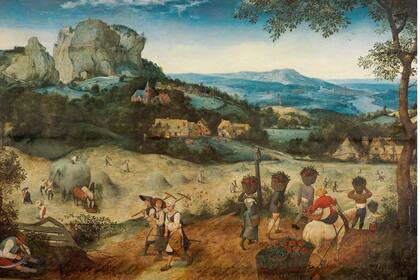 "La siega del heno", obra del pintor Pieter Brueghel el Viejo