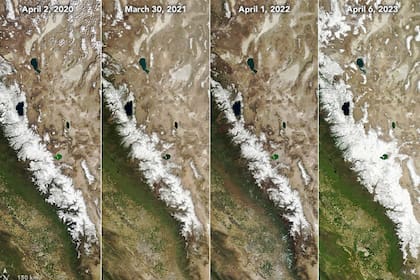 La Sierra Nevada en California registró niveles históricos de nieve