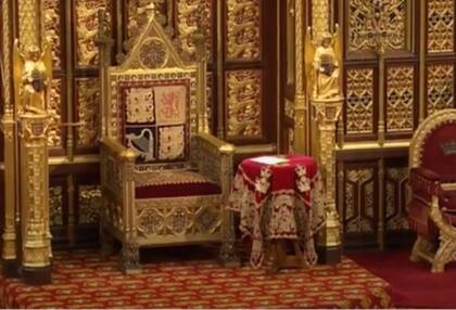 La silla del príncipe Felipe fue removida de la Cámara de los Lores antes de la apertura estatal del Parlamento