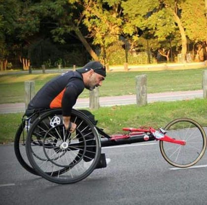 La silla que este fin de semana le robaron a Martín Sharples