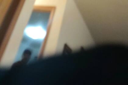 La silueta de quien sería el hombre fallecido