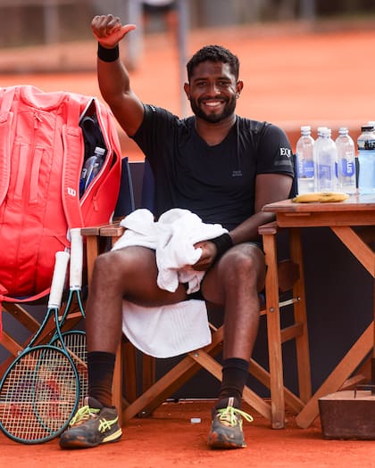 La simpatía de João Lucas Reis da Silva en el Challenger de Buenos Aires, en el Racket, en septiembre pasado