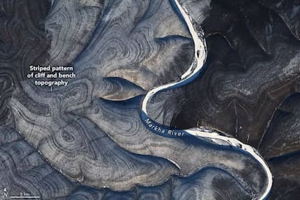 La singular topografía en esa región del ártico siberiano llamó la atención de los científicos, que buscan las explicaciones en los procesos de congelamiento y deshielo del suelo del lugar