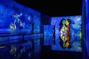 "La sirena y el pez" y "Las ampolas" . Marc Chagall.