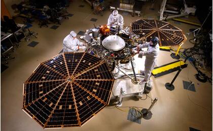 La sonda InSight fue lanzada con destino a Marte en 2018 y aterrizó allí en noviembre de ese año