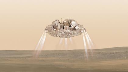 La sonda Schiaparrelli aterriza en Marte con el impulso de sus retrocohetes