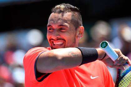 La sonrisa de Kyrgios tras la gran jugada de Tomic