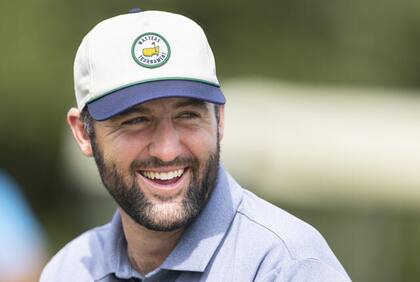 La sonrisa de Scottie Scheffler, que está ante la chance de ganar su tercer Masters en cuatro años