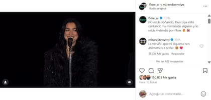 La sorpresa de Ale Sergi y Juliana Gattas al saber que Dua Lipa cantó su tema