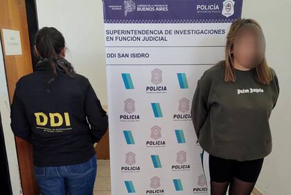 La sospechosa había sido detenida por detectives de la Delegación Departamental de Investigaciones (DDI) de San Isidro
