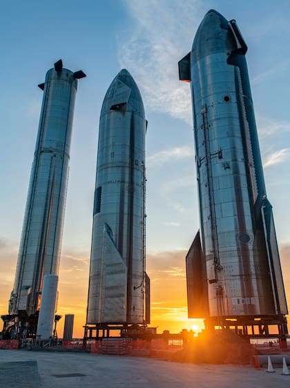 La Starbase de SpaceX con los prototipos de Starship en Boca Chica, Texas, en septiembre de 2022
