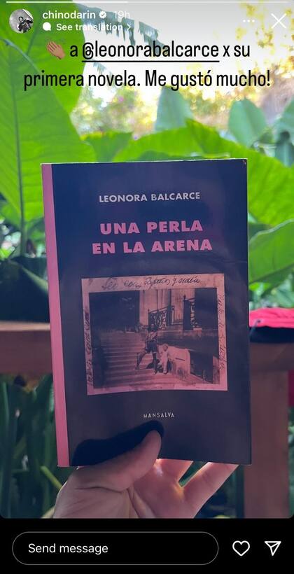 La storie del Chino Darín tras la lectura de Una perla en la arena