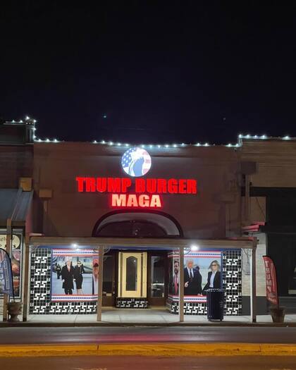 La sucursal de Trump Burger en Flatonia fue inaugurada en 2024 (Instagram/@trumpburgerusa)