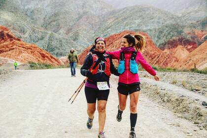 La suegra también es corredora de montaña
