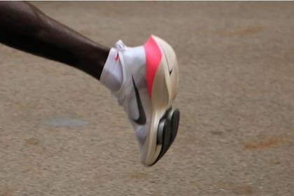 La suela de las zapatillas que utilizó Kipchoge en Viena