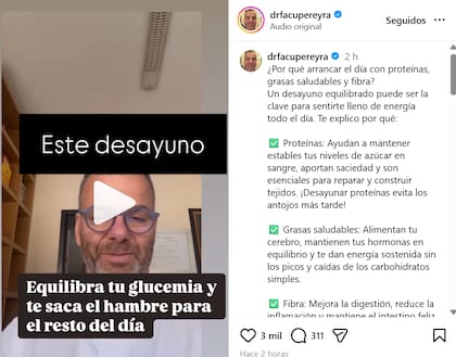 La sugerencia del gastroenterólogo para combinar fibra, proteína y grasas saludables en el desayuno