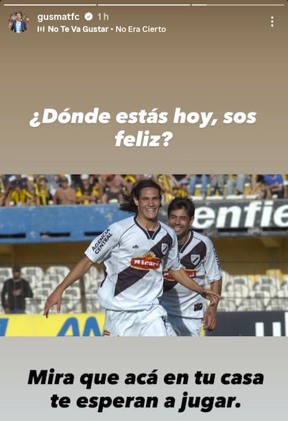 La sugerente historia del director deportivo de Danubio para Edinson Cavani.