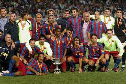 La Supercopa de España 2005 ganada por el Barcelona desató el debate sobre los títulos de Lionel Messi